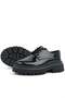 Black Patent Leather Lace-up Oxford Casual Shoes - 6