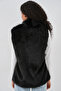 6804 Women's Sheepskin Vest - Black - 6