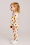 Girl's Knitwear Floral Bottom-Top Set Cream - 2