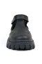 Black Matte Velcro Girls' School Shoes - 4