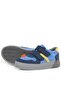 Genuine Leather Navy Blue Velcro Boys' Sports Shoes - 6