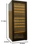 55 Bottle Freestanding Beverage Cooler with Dual Temperature Zone and LED Lighting – Black - 4