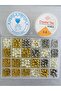 No:120-24 Jewelry Bracelet Necklace Making Set in a Compartmented Box in Pearl and Gold Silver Colors - with 2 Beads