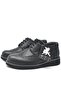 Genuine Leather Lace-Up Black Boys' Classic School Shoes - 4