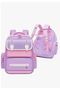 Color Bags College Style Backpack - Green, Purple, Navy Blue - 2