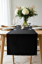 Black Runner Noble and Stylish Runner Stain and Liquid Repellent 40X110 cm - 2