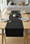 Black Runner Noble and Stylish Runner Stain and Liquid Repellent 40X110 cm - 3