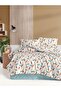 طقم غطاء لحاف فردي من ميليسا مع ملاءة مطاطية 160x220