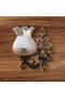 Single Elbe Sconce with Tumbled Honey Color Glass