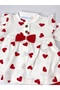 Hearted Baby Girl Set (Without Bandana) - 6