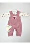 Heart Patterned 2-Piece Baby Girl Set (without bandana) - 8