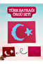 Fun Knitting Set for Kids with Turkey Flag Pattern