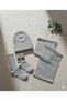 Minimal Gray Wool Women's Scarf Beanie 2 Pairs of Socks Cold Weather Set - 3