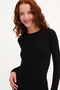 Crew Neck Basic Blouse B1496-Dk2 - 2