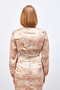 Knot Detailed Patterned Blouse - Brown - 5