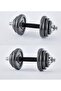 30kg Adjustable Dumbbell Set with Case and Connecting Rod - 3