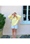 Lemon Yellow Crew Neck Oversize Knit Sweater - 6