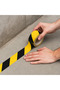 5 Cmx25 Meters Yellow Black Self-Adhesive Foil Tape (Warning Tape - Industrial Safety Strip) - 2