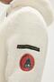 Shaggy Plush Full-Zip Marshmallow White Plush Men's Hooded Sweatshirt - 6