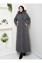 Women's Fullly Padded Waist with Lace-Up Nova Fabric Tesuture Coat - 3