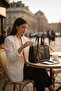 Black Color Stylish and Modern Design Women's Hand and Shoulder Bag with Scarf Detail - 4