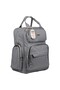 Roman Model Gray Mother Baby Care Backpack Thermos Baby Bottle Pockets Stroller Hanger - 2