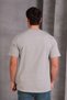 Unisex Slim Fit Slim Fit 100% Cotton Soft Textured Gray Crew Neck T-Shirt - 6