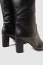 Black Genuine Natural Leather Women's Boots Size 35-40 - 5