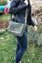 Small Khaki Green Shoulder Bag Canvas Bag School Tablet Casual Bag - 2
