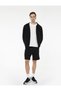 Viscose Blend Zippered Pocket Detailed Waist Lace-Up Sports Shorts - 2