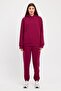 Women's Three Thread Fleece Oversize Tracksuit Set with Elastic Waist and Legs - 6