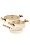 Cucina Di Mia Induction Base Ceramic Saucepan and Frying Pan Set 5 Pieces