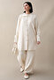 Buttoned Triple Ecru Knitwear Set