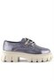 Platinum Genuine Leather Buckle Detailed Lace up Girls' Casual Shoes - 3
