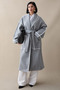Shepherd Stitched Belted Gray Stamp Coat
