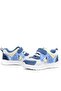 Barefoot Genuine Leather Cream Navy Blue Dinosaur Velcro Children's Sports Shoes - 8