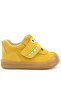 Dino Genuine Leather Yellow High Top Baby Shoes - 3