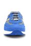 Genuine Leather Anatomical Cobalt Blue Tan Laced Lightweight Children's Sports Shoes - 4