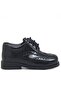 Titan Black Patent Leather Lace-Up Baby Boy Shoes - 3