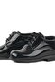 Black Patent Leather Rubber Laced Oxford Baby Shoes - 6
