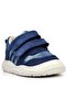 Schaggy Genuine Leather Navy Blue Shiny Baby Sneakers - 2