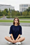 Malkoçbey Blue Back Butterfly Printed Oversize Unisex Basic T-Shirt - 2