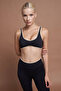 Sierra Black Two-Tone Seamless Scrunch Shaping Sports Tights - 2