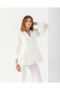 Lace Embroidered Ruffled Jacket Two-Piece Suit