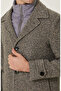 Açık Gri Tweed Palto - 6