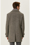 Açık Gri Tweed Palto - 5