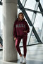 Vengeance Burgundy Hooded Oversize Unisex Sweatshirt - 3