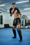 Kick Boks Eldiveni Siyah Gerçek Deri - 5
