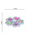 5 Finger Printed Patterned Pop It Stress Wheel - Colorful Pop It with Stress Wheel - 6