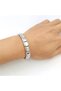 Stainless Steel Men Women Charm Bracelet Italian Style Jewelry Unlettered Charm - 6